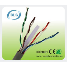 Melhor selecione super cobre 4 pares 23awg gato 6 utp passar cabo passar